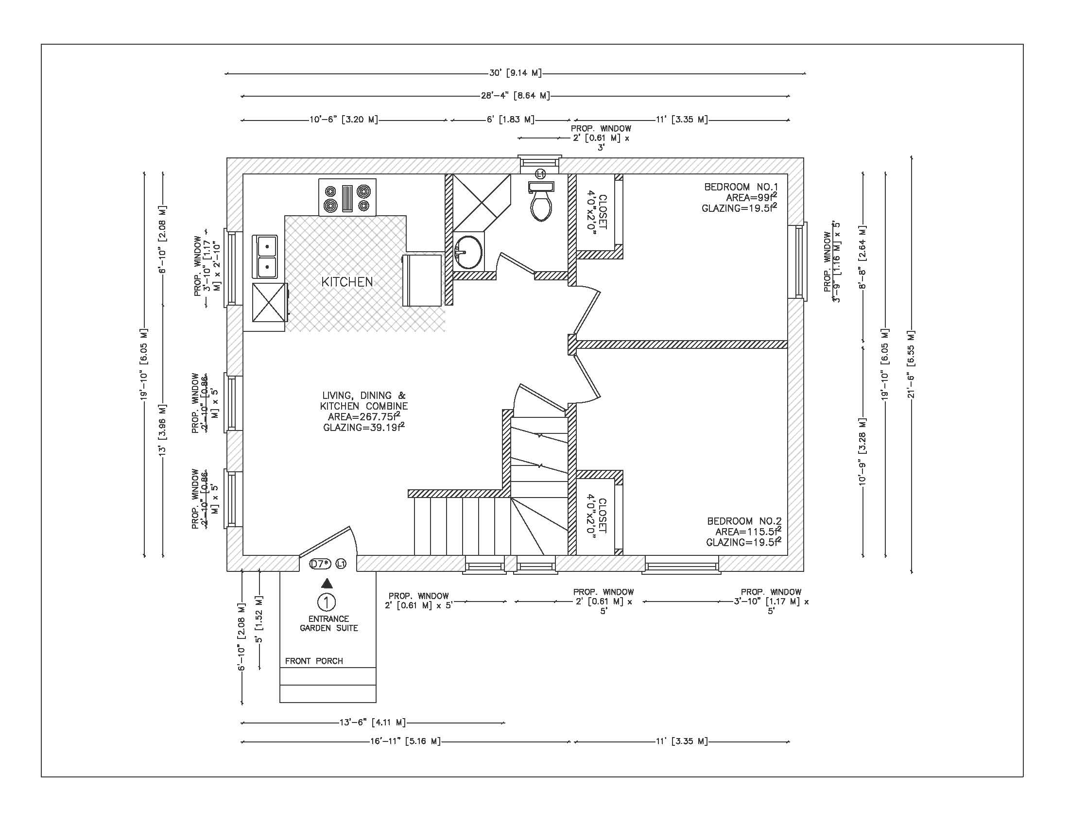 Side Entrance Floor Plan